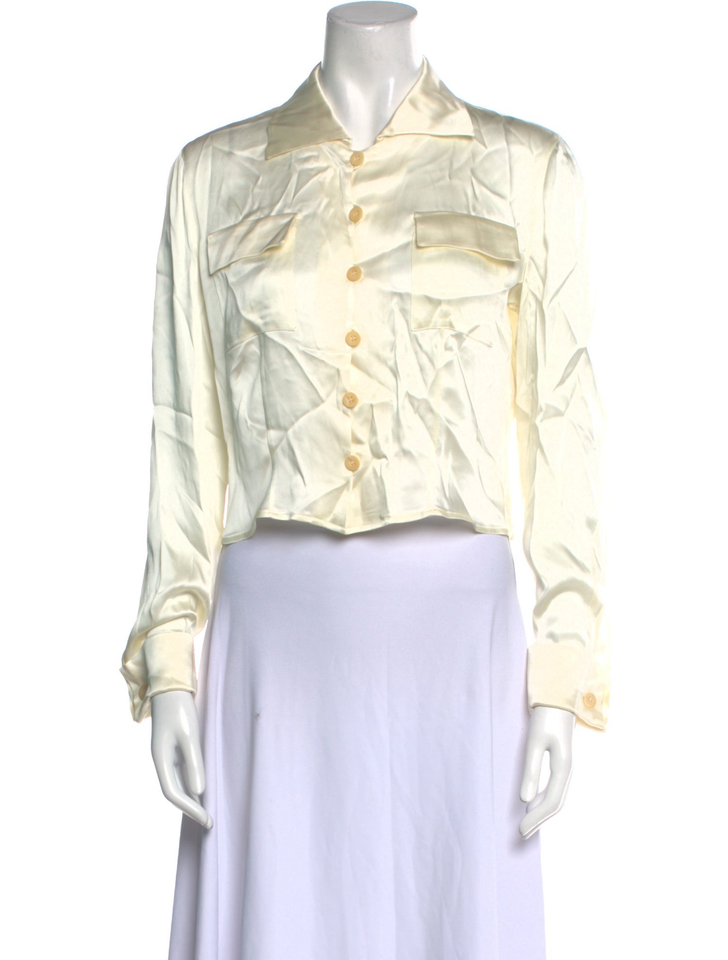 Giorgio Armani Long Sleeve Crop Top