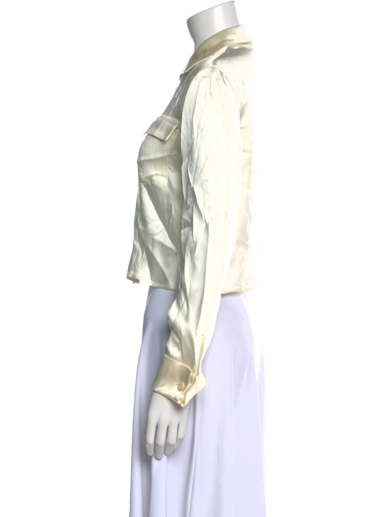 Giorgio Armani Long Sleeve Crop Top