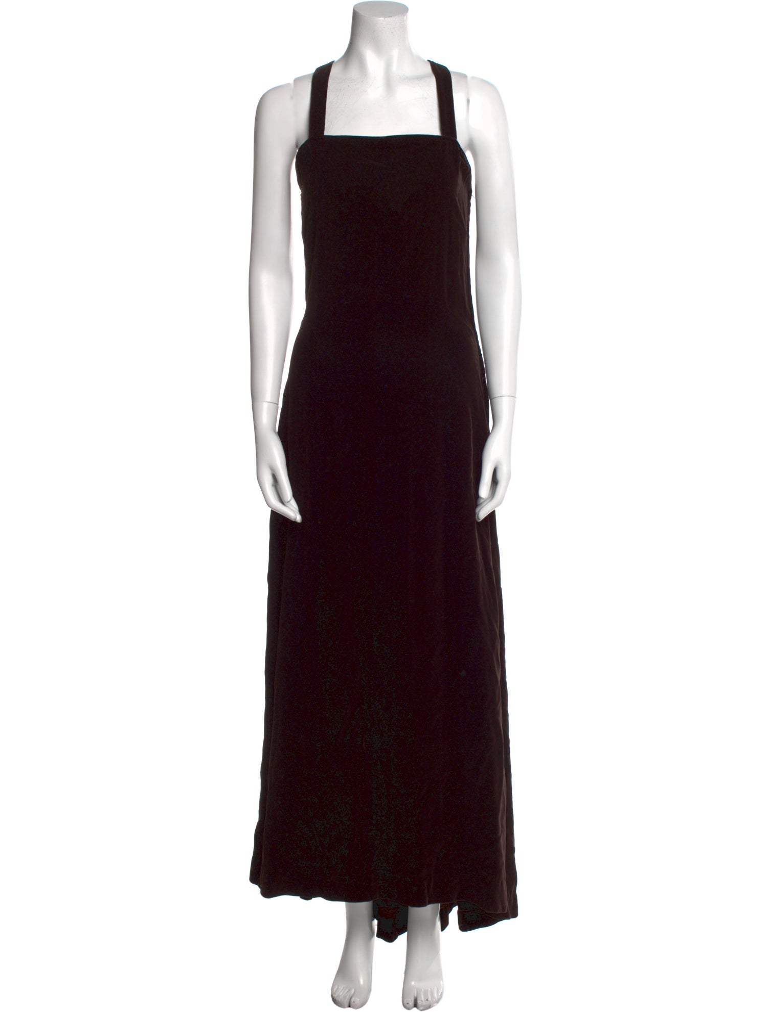 Giorgio Armani Square Neckline Long Dress
