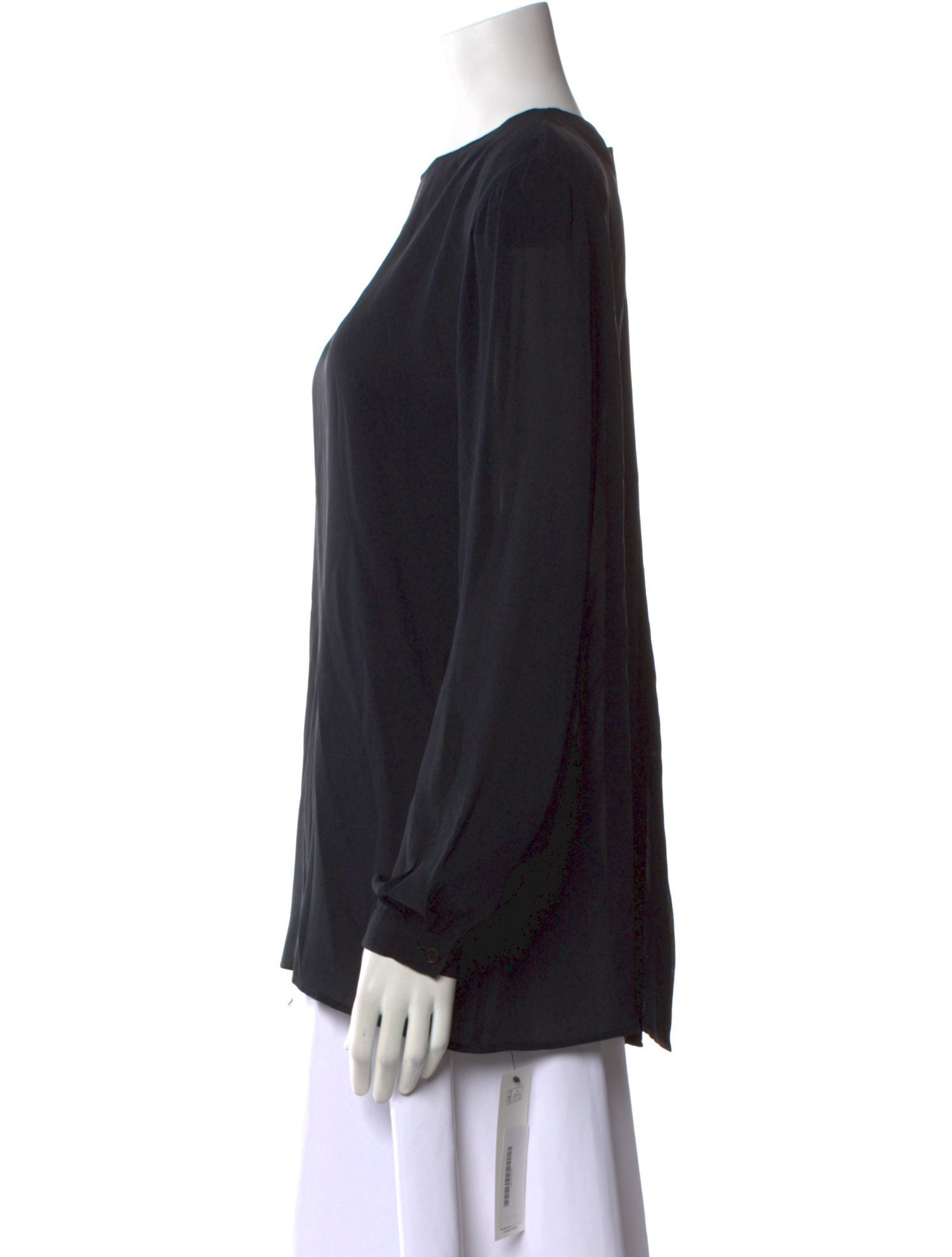 Giorgio Armani Bateau Neckline Long Sleeve Blouse