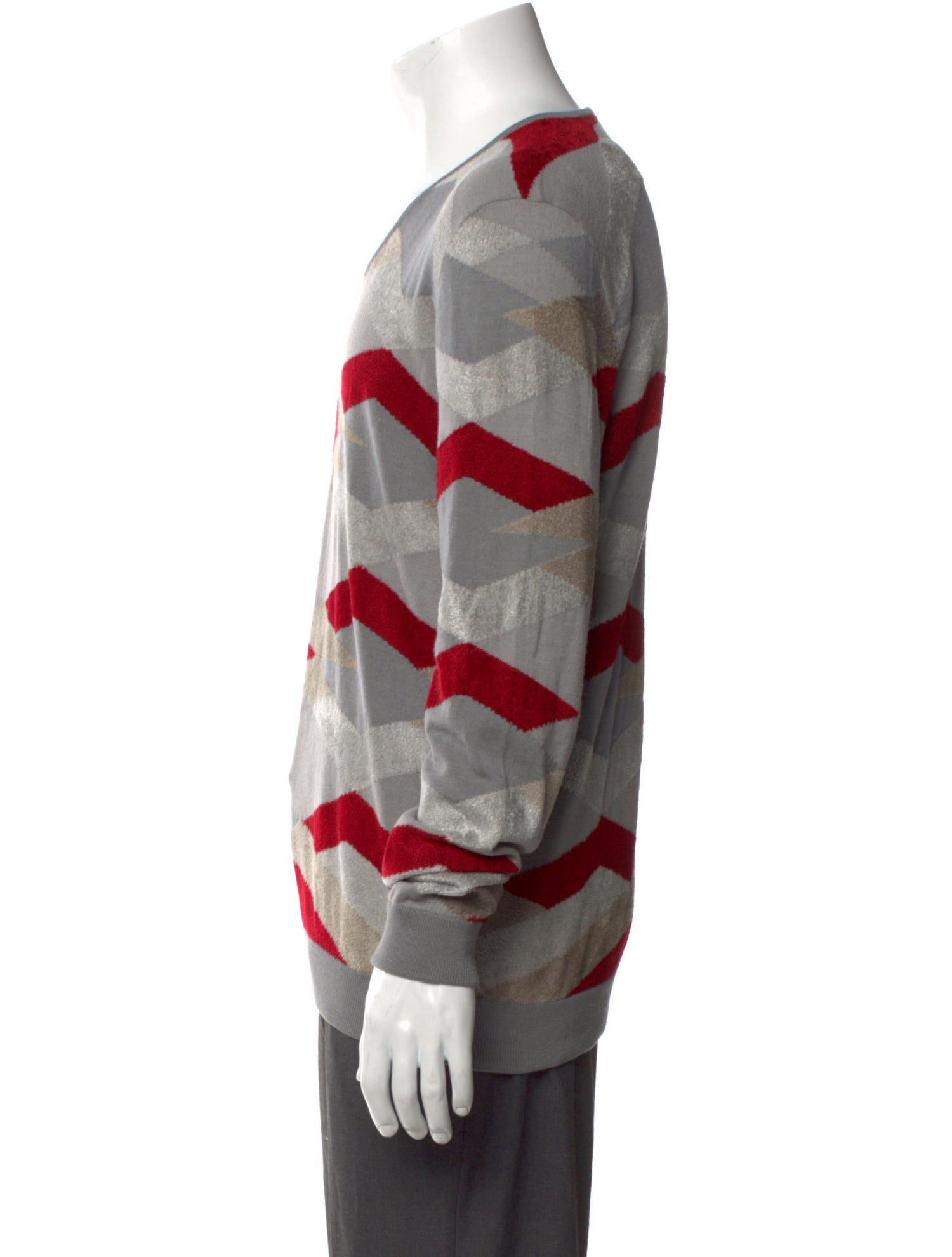 Giorgio Armani Printed V-Neck Pullover