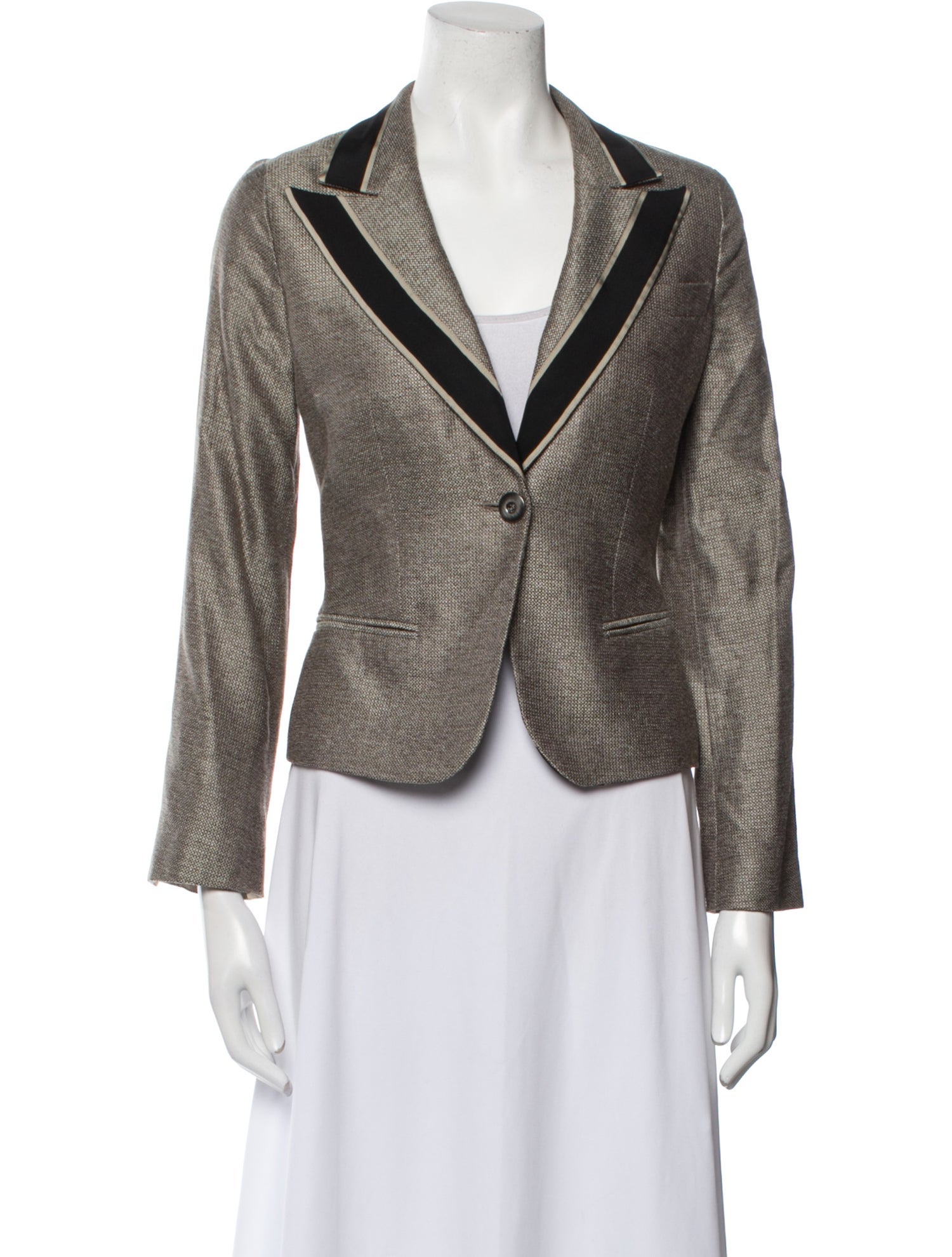 Giorgio Armani Silk Striped Blazer