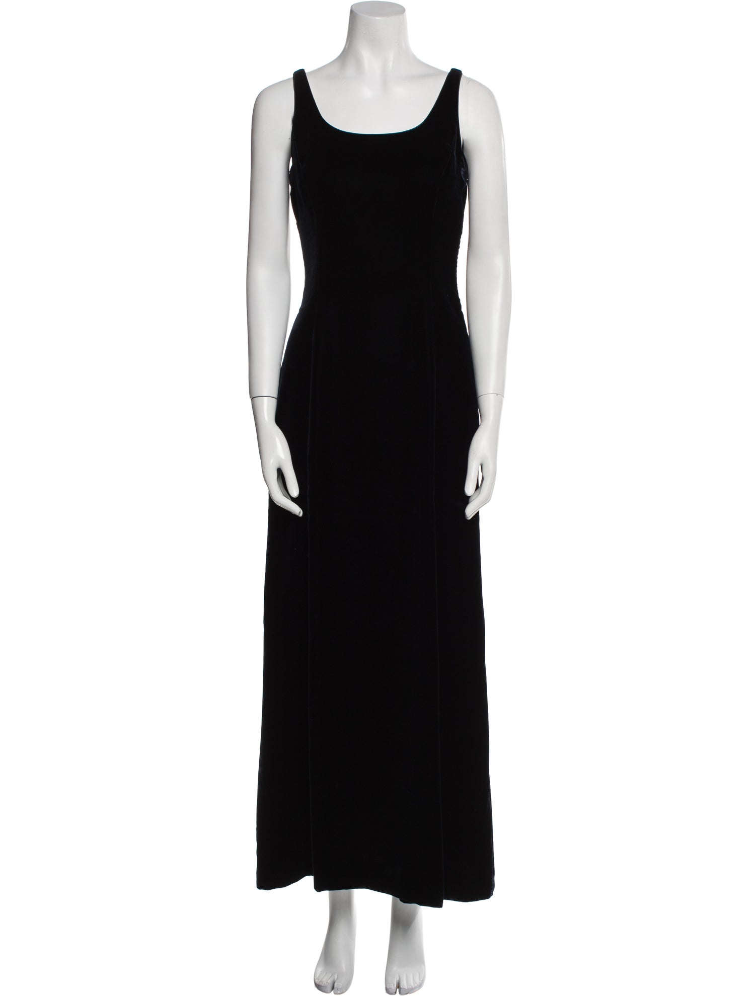 Giorgio Armani Scoop Neck Long Dress