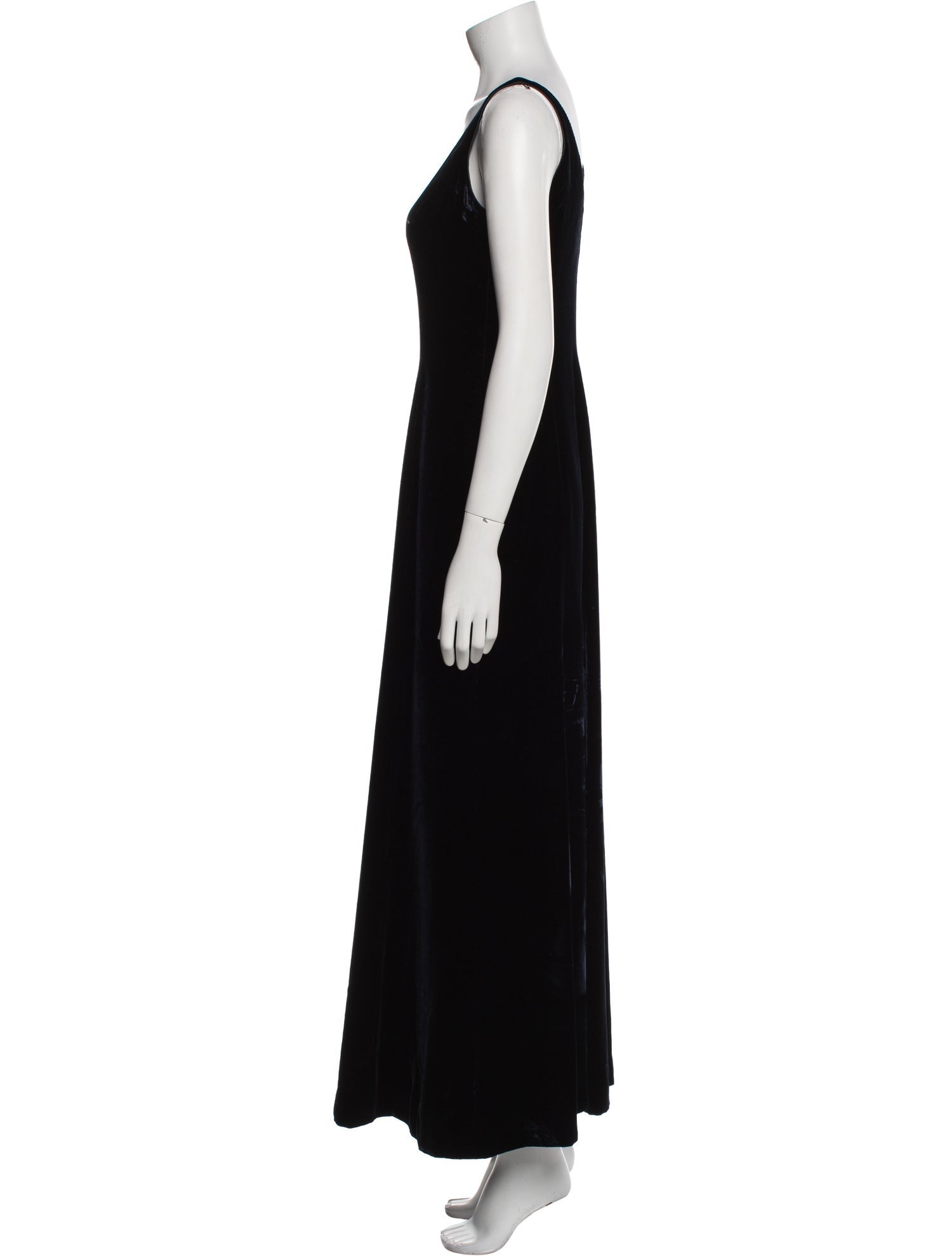 Giorgio Armani Scoop Neck Long Dress