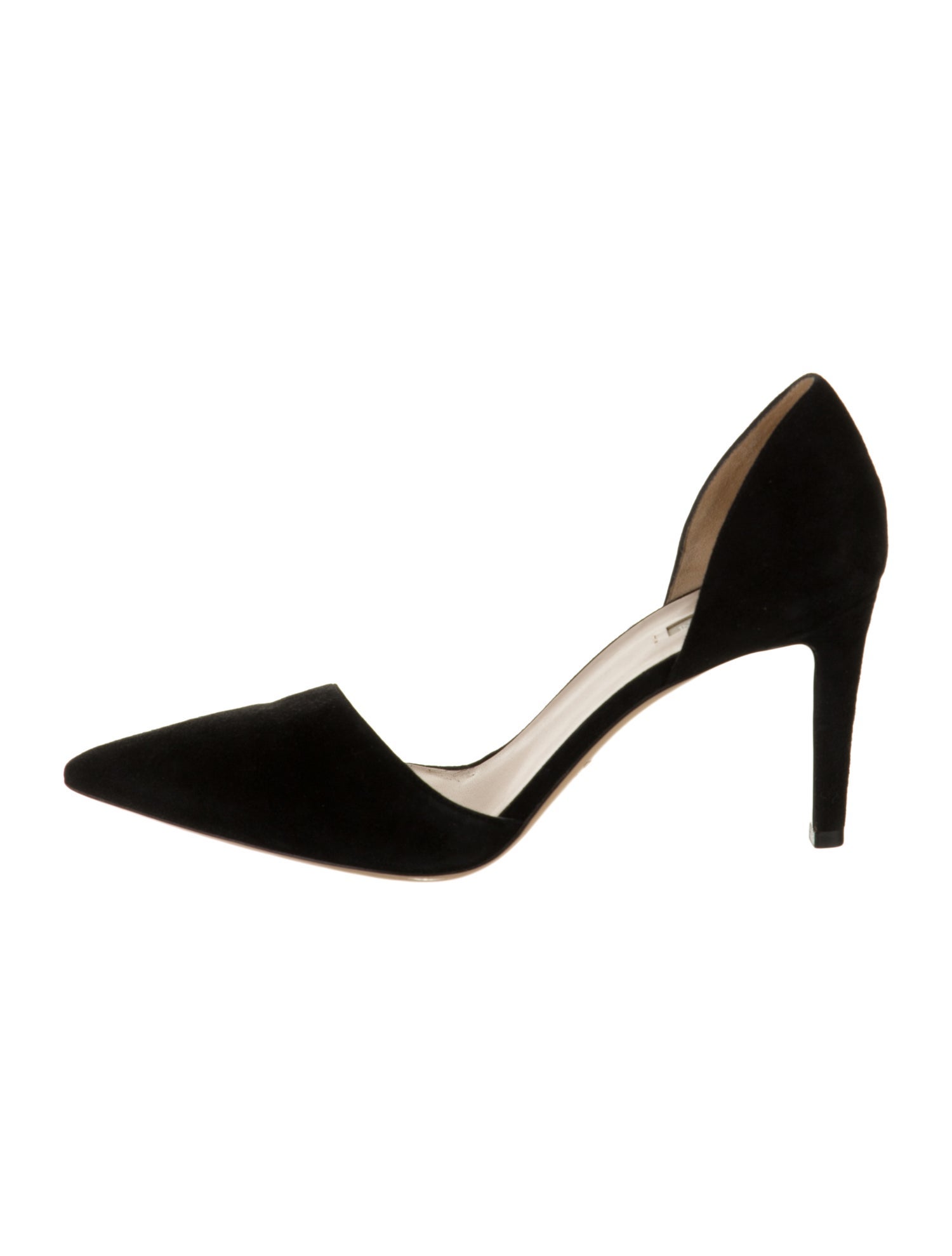 Giorgio Armani Suede D'Orsay Pumps