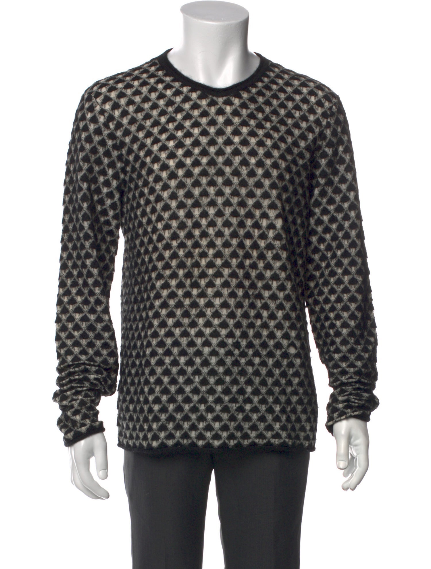 Giorgio Armani Virgin Wool Printed Pullover