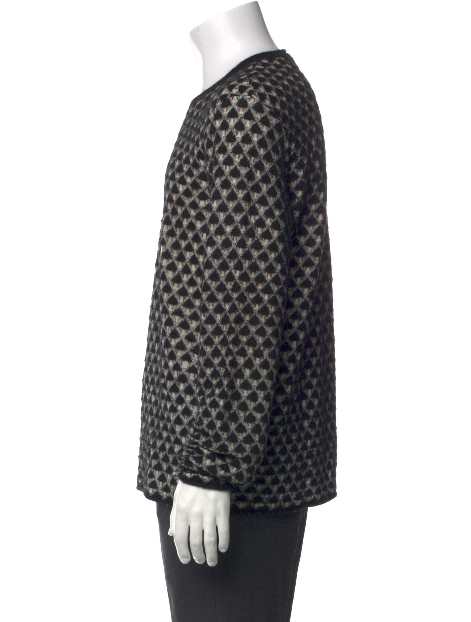 Giorgio Armani Virgin Wool Printed Pullover