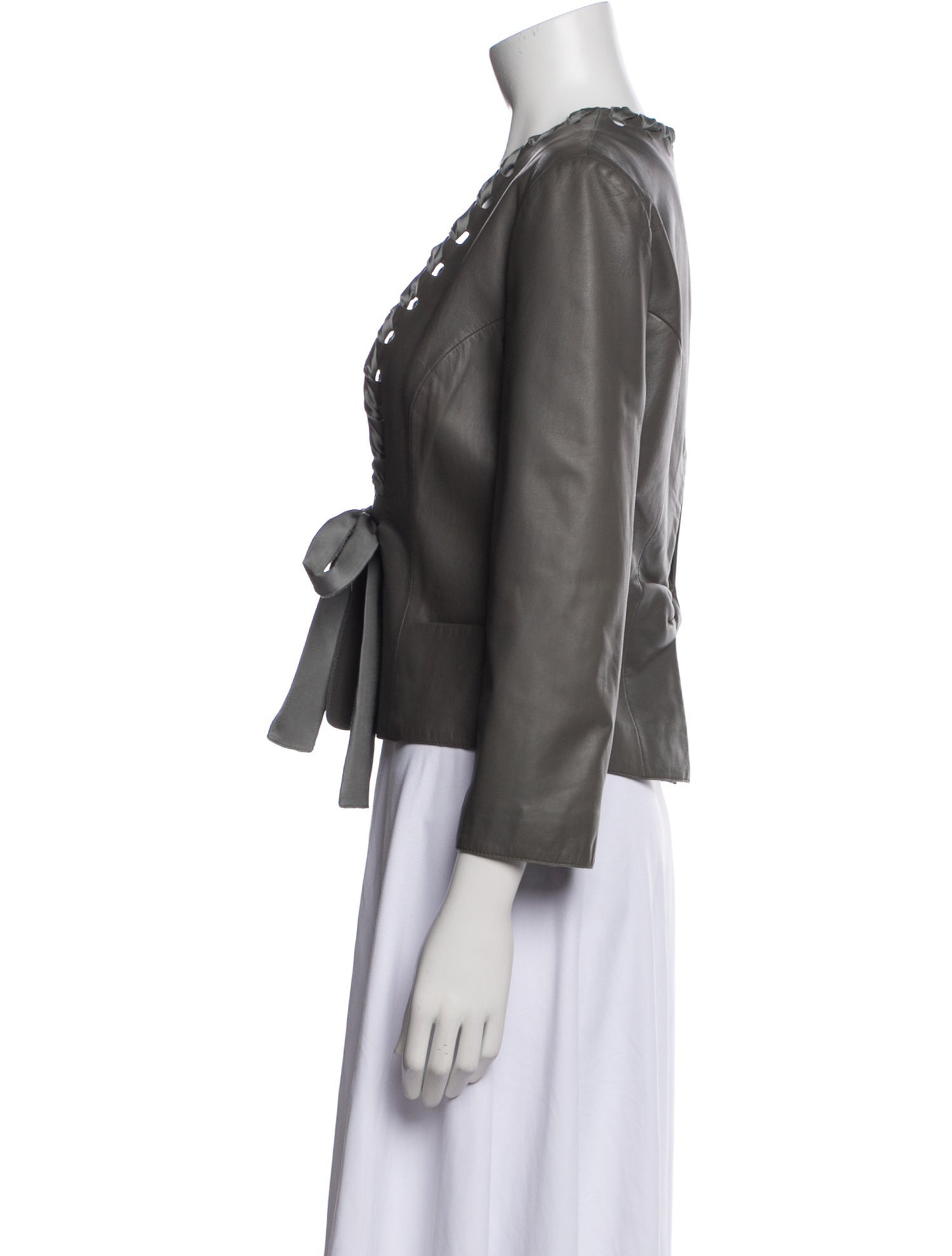 Giorgio Armani Leather Evening Jacket