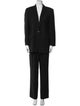 Giorgio Armani Wool Pleated Accents Pantsuit