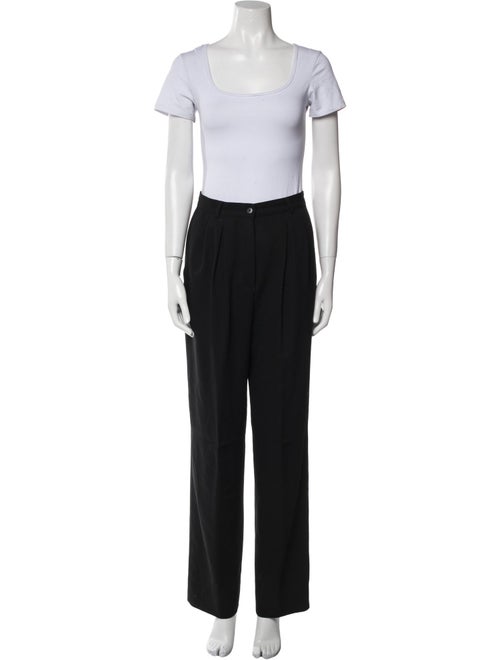 Giorgio Armani Wool Pleated Accents Pantsuit