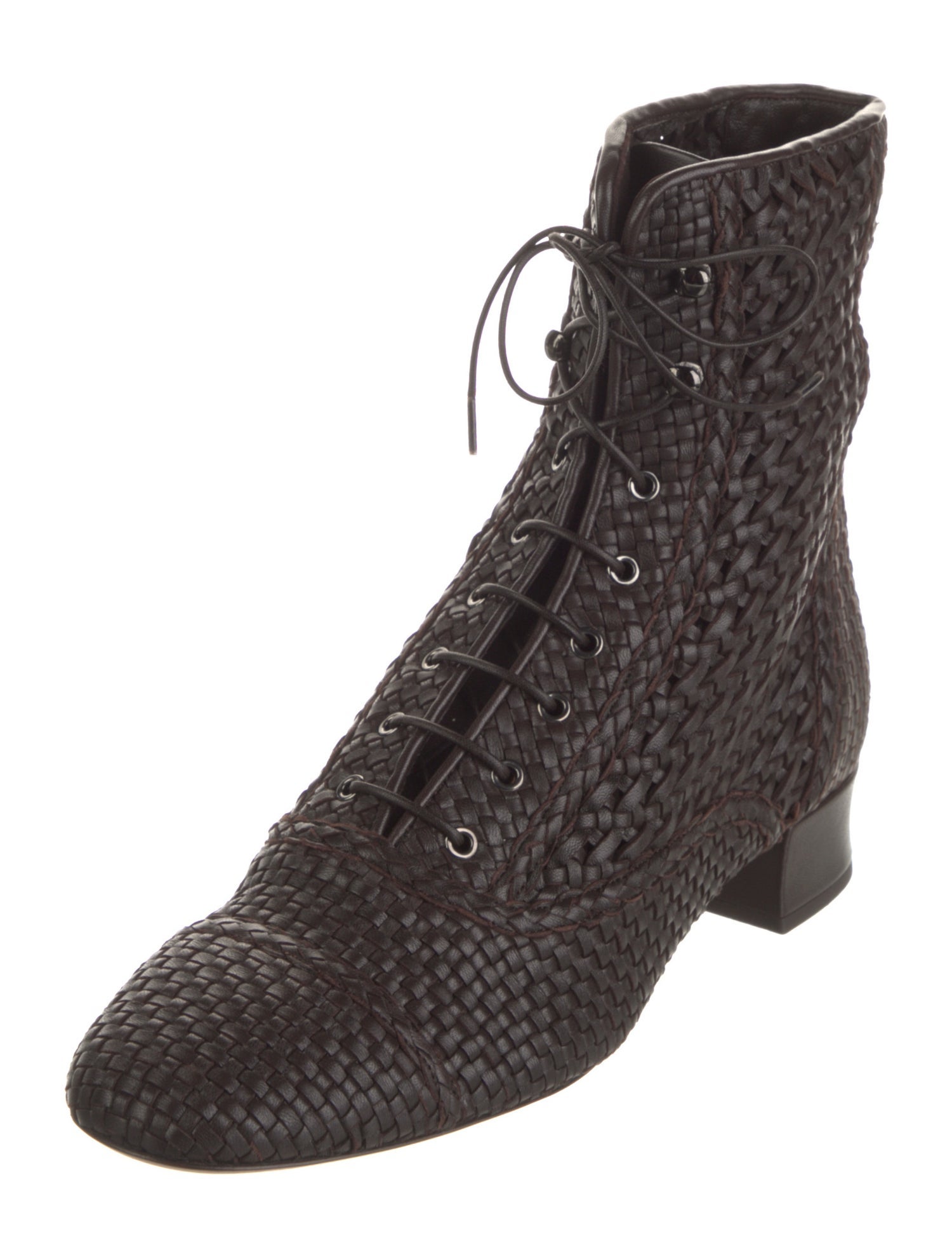 Giorgio Armani Leather Combat Boots