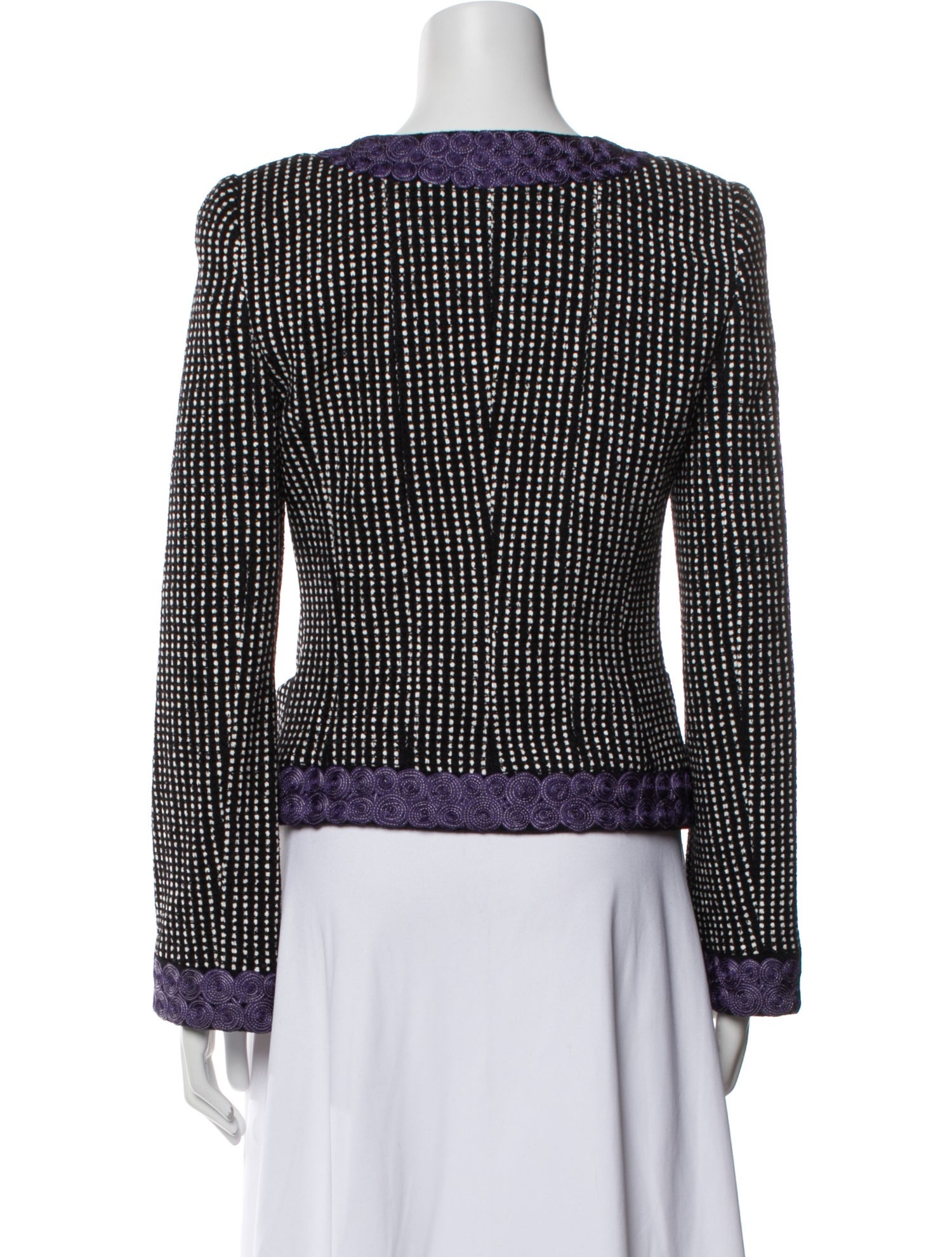 Giorgio Armani Wool Tweed Pattern Evening Jacket