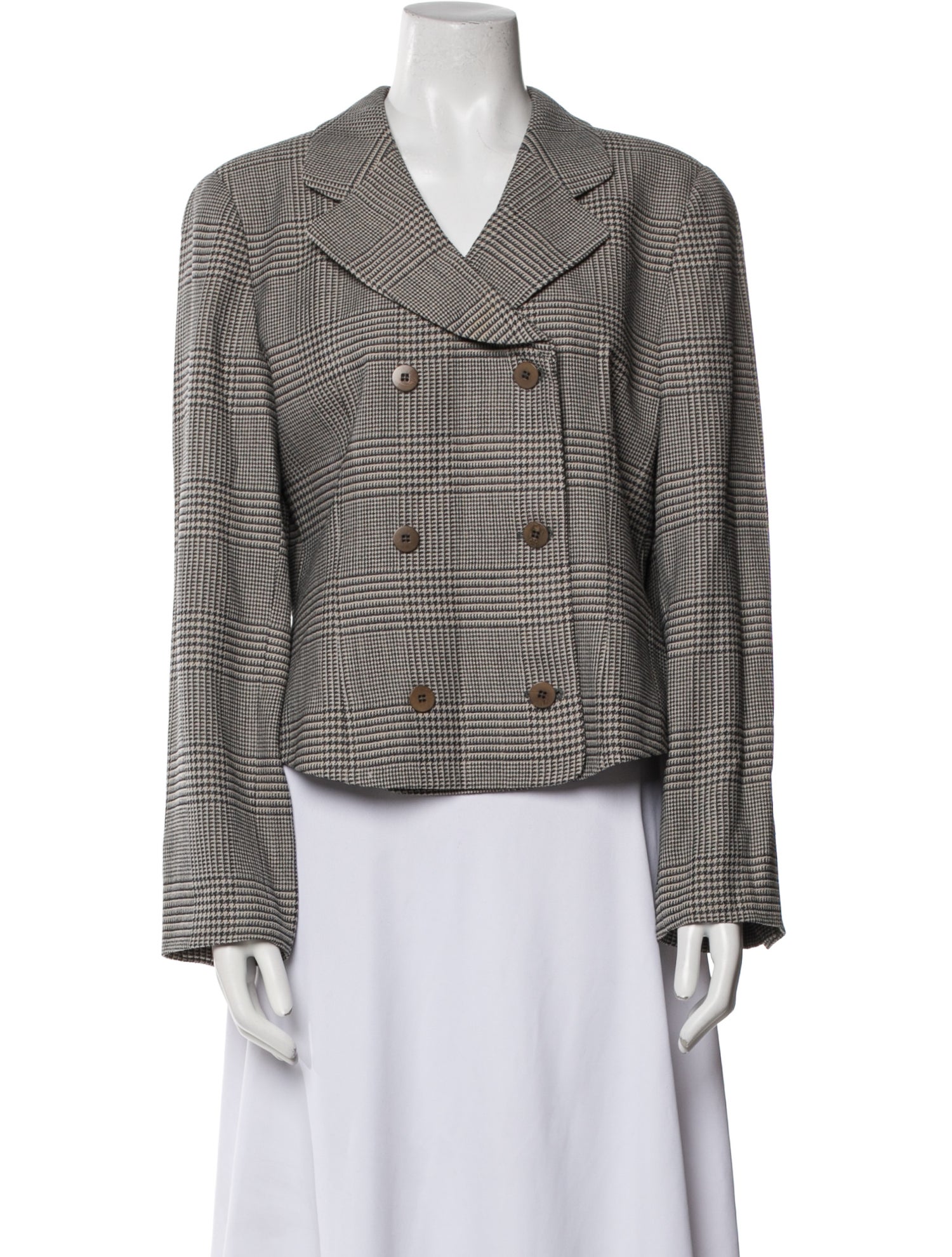 Giorgio Armani Houndstooth Print Blazer