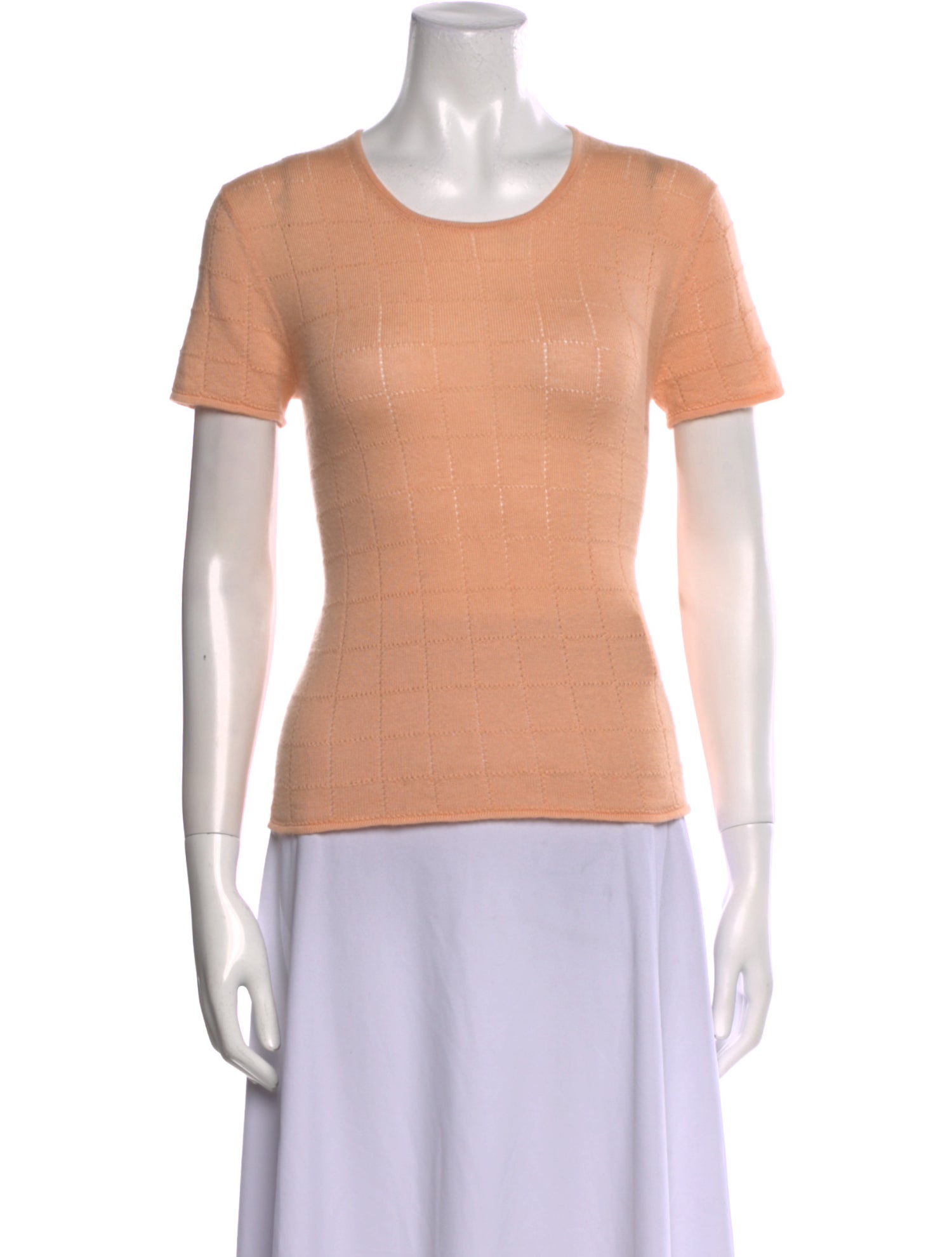 Giorgio Armani Cashmere Scoop Neck T-Shirt