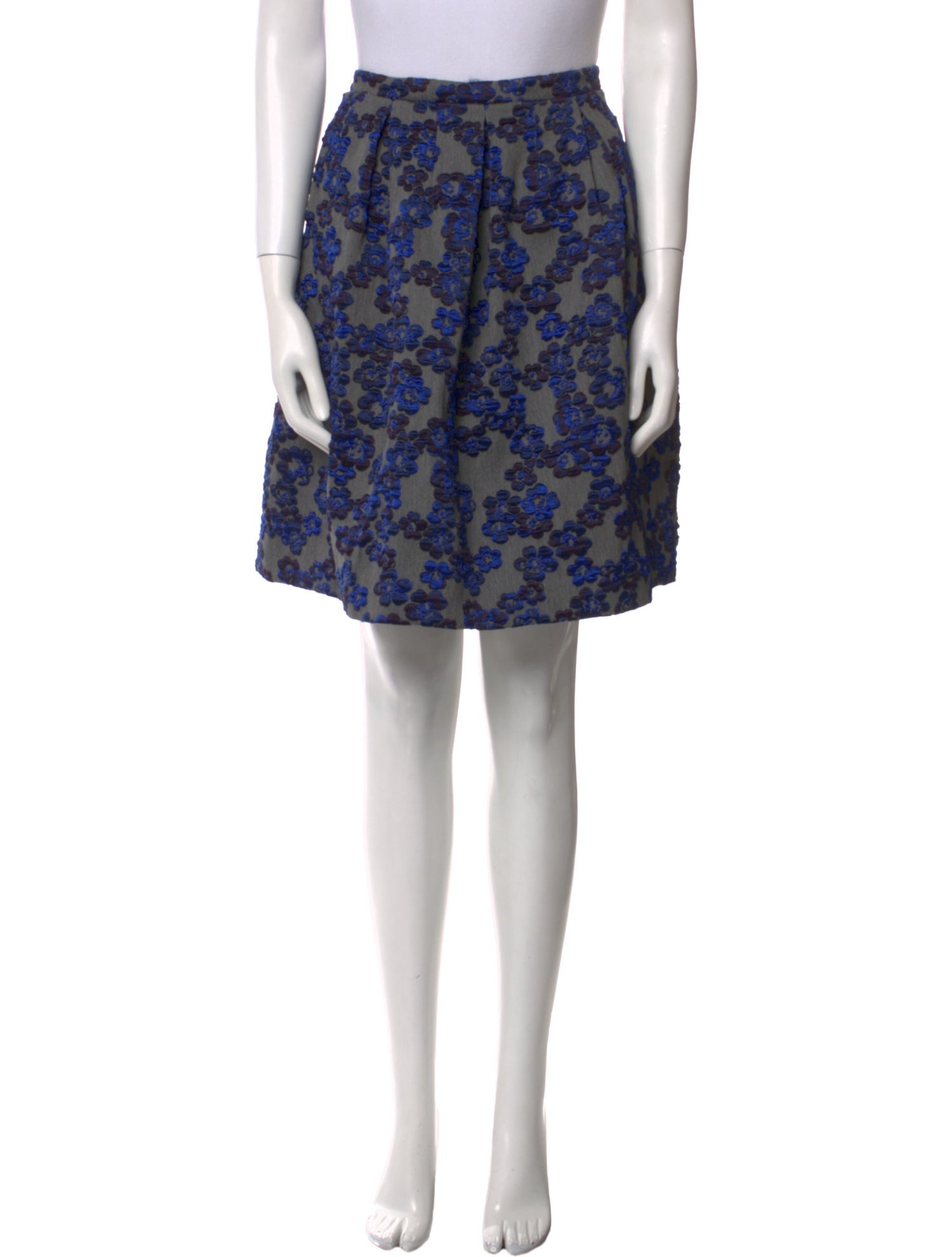 Giorgio Armani Floral Print Knee-Length Skirt