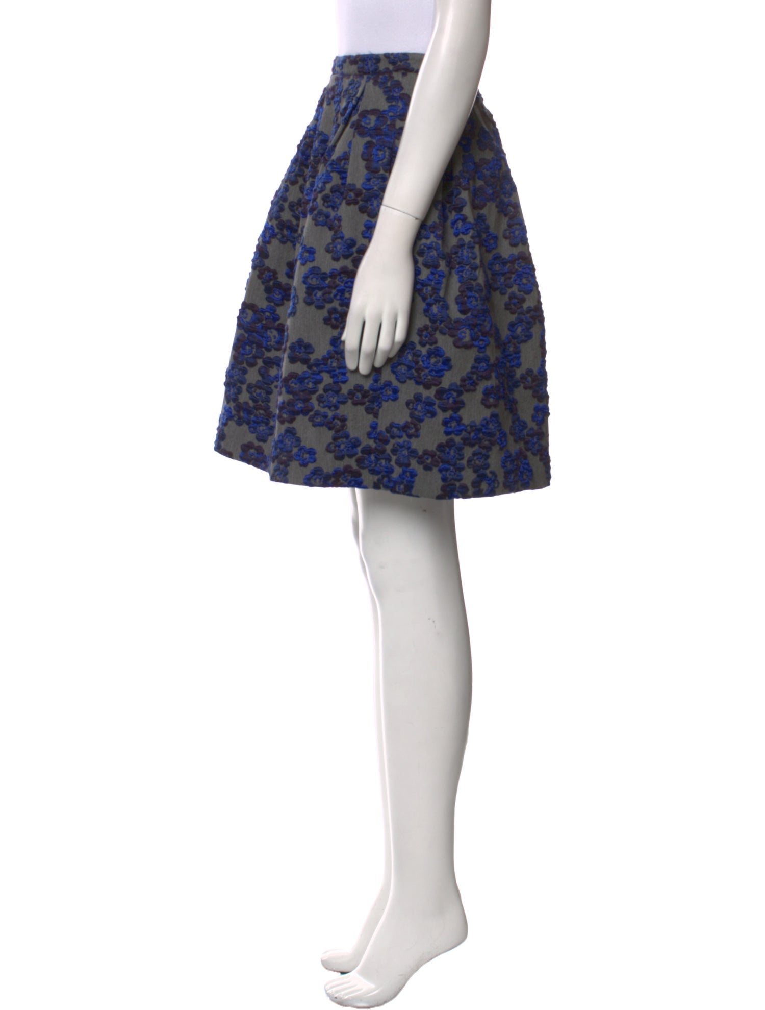 Giorgio Armani Floral Print Knee-Length Skirt