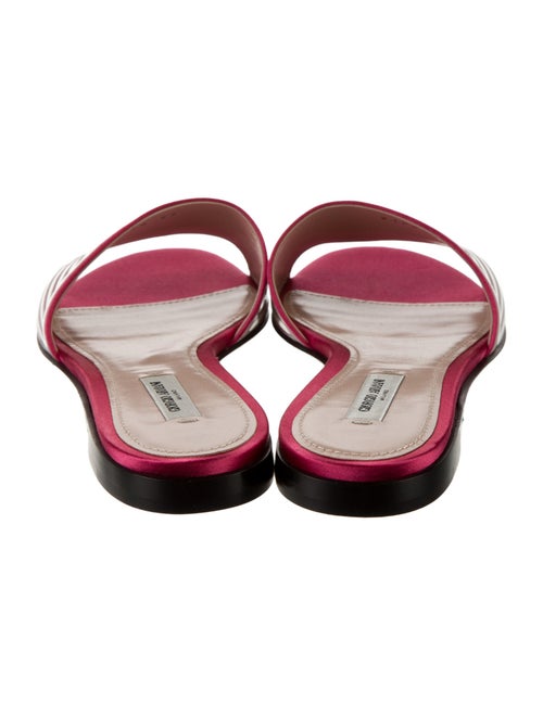 Giorgio Armani Satin Printed Slides