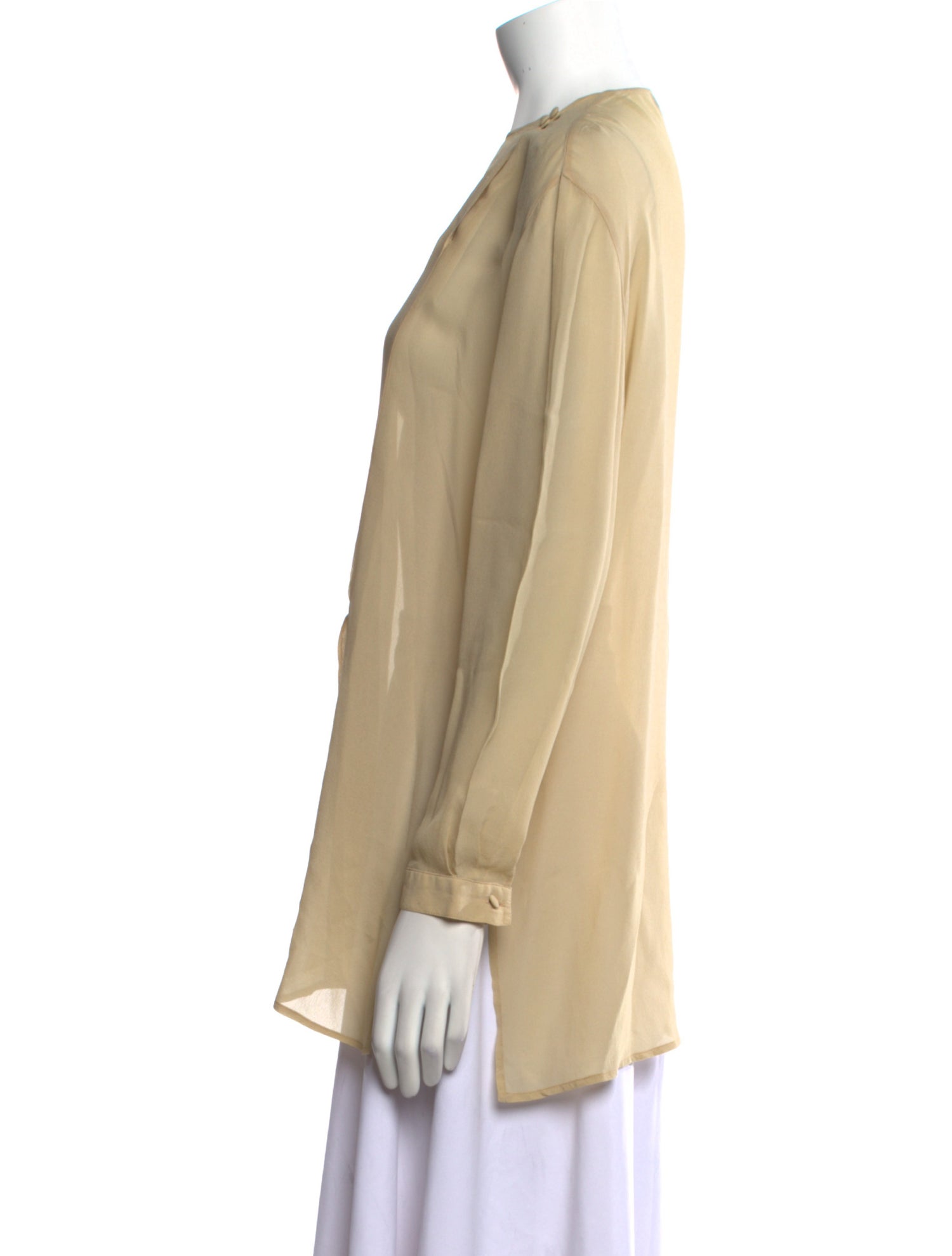 Giorgio Armani Crew Neck Long Sleeve Blouse