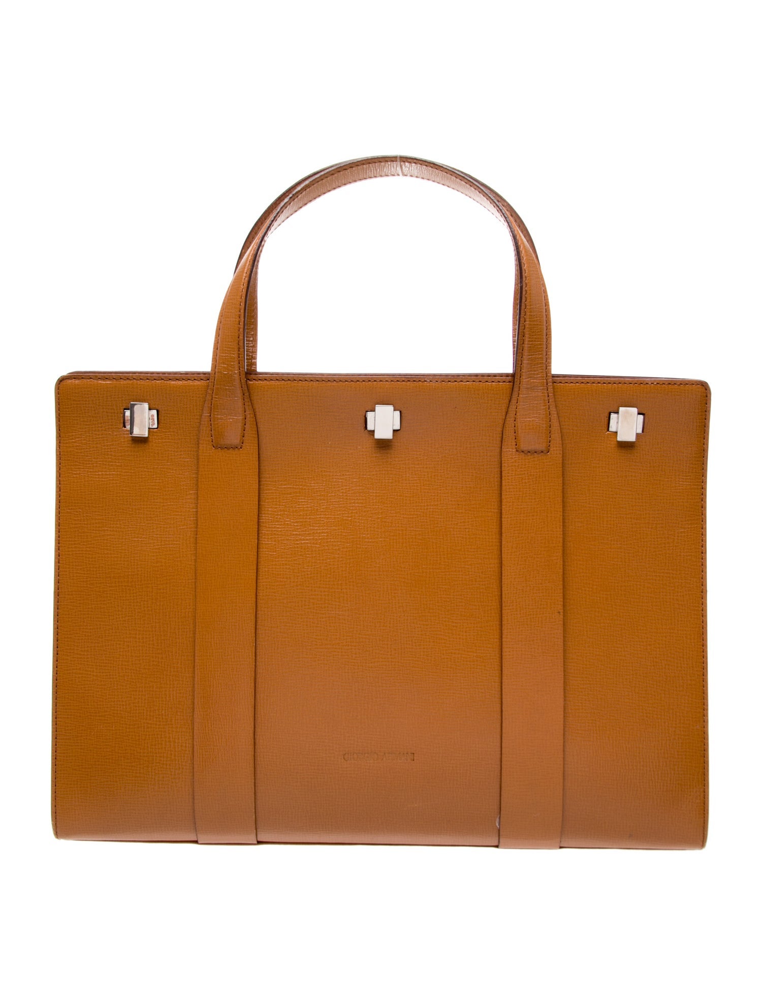 Giorgio Armani Leather Top Handle Bag