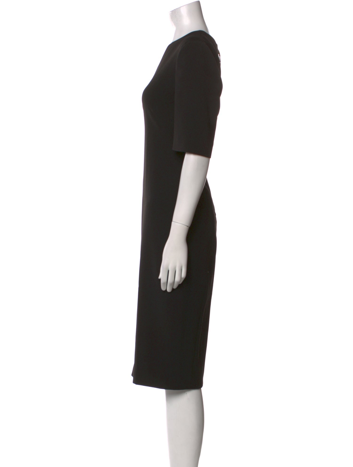 Giorgio Armani Crew Neck Midi Length Dress