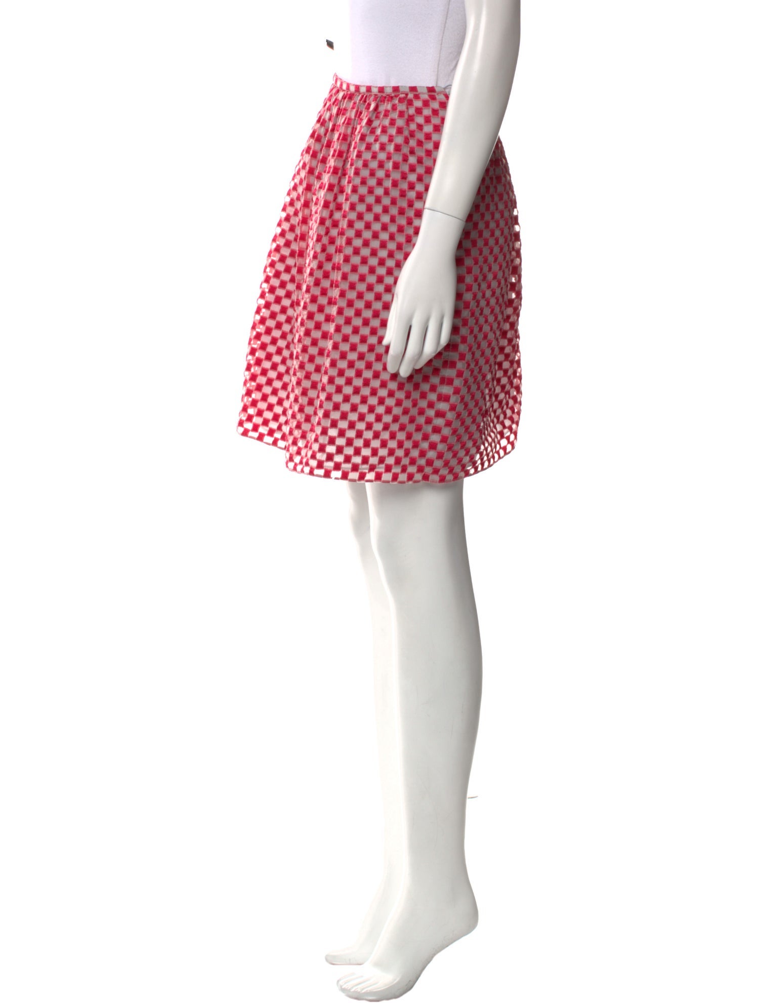 Giorgio Armani Plaid Print Mini Skirt