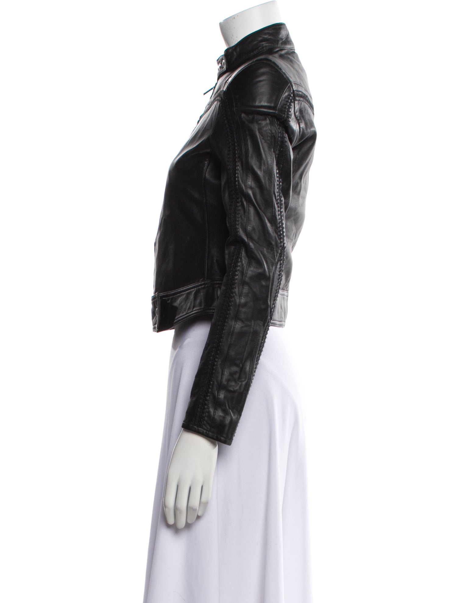 Giorgio Armani Leather Biker Jacket