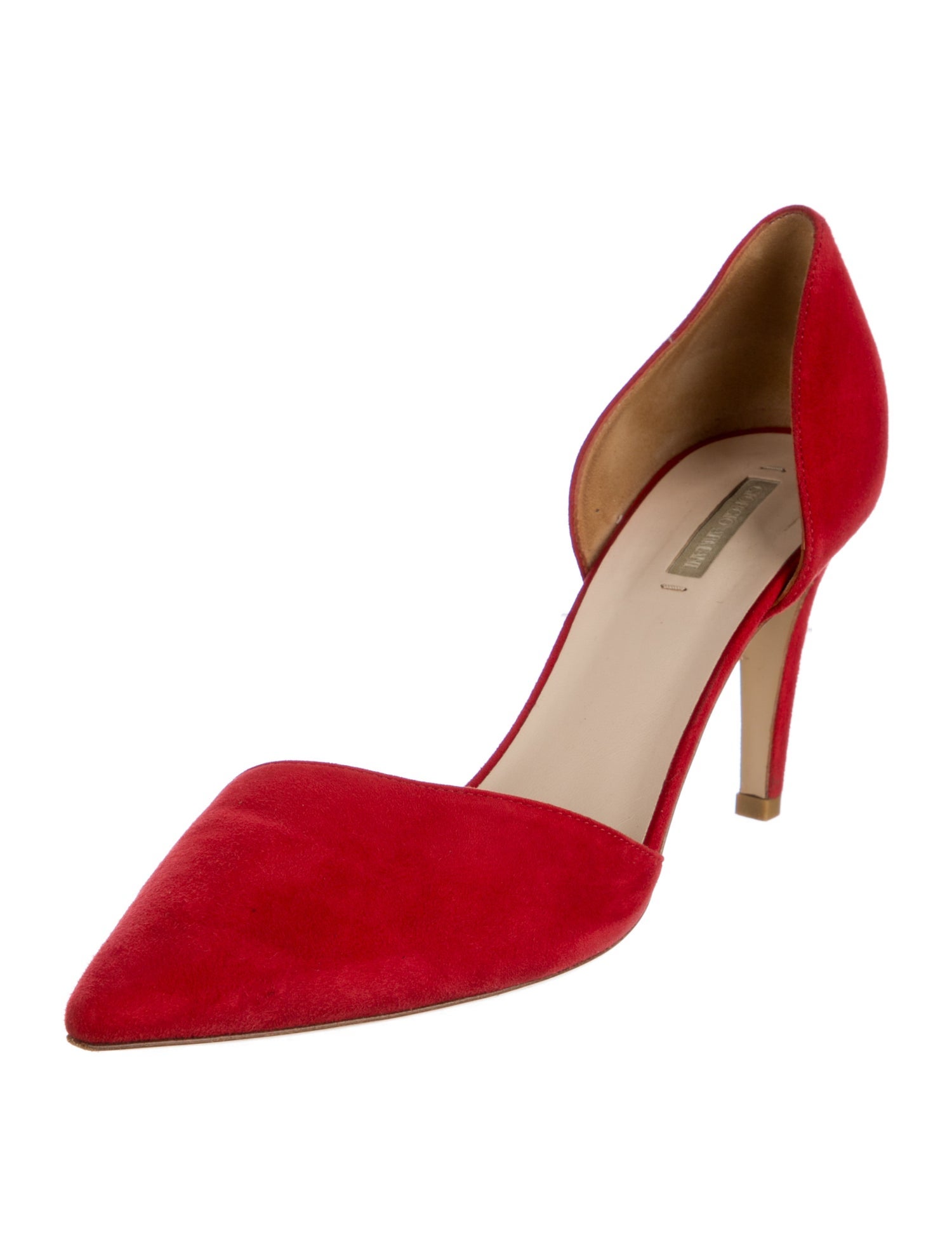 Giorgio Armani Suede D'Orsay Pumps