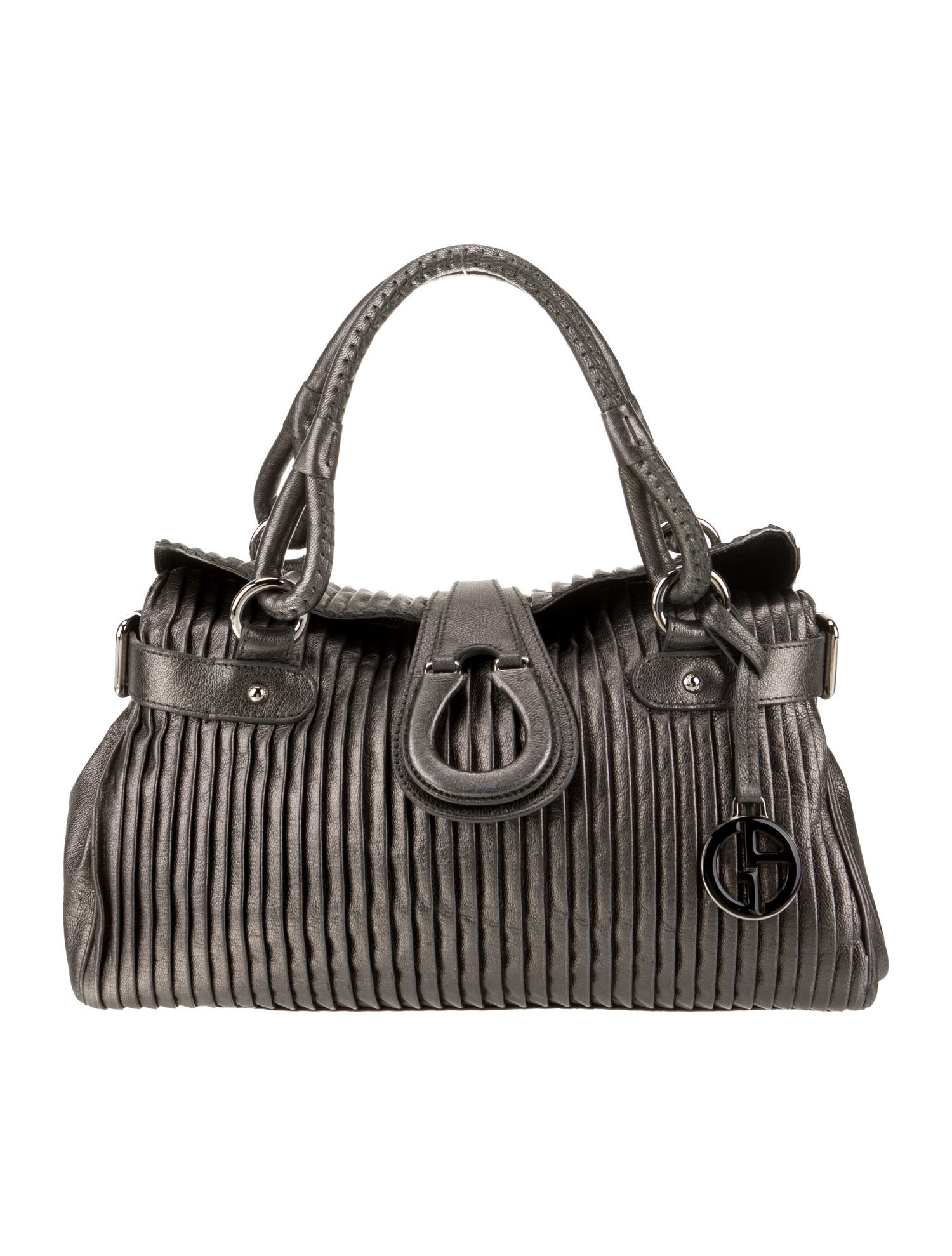 Giorgio Armani Leather Top Handle Bag