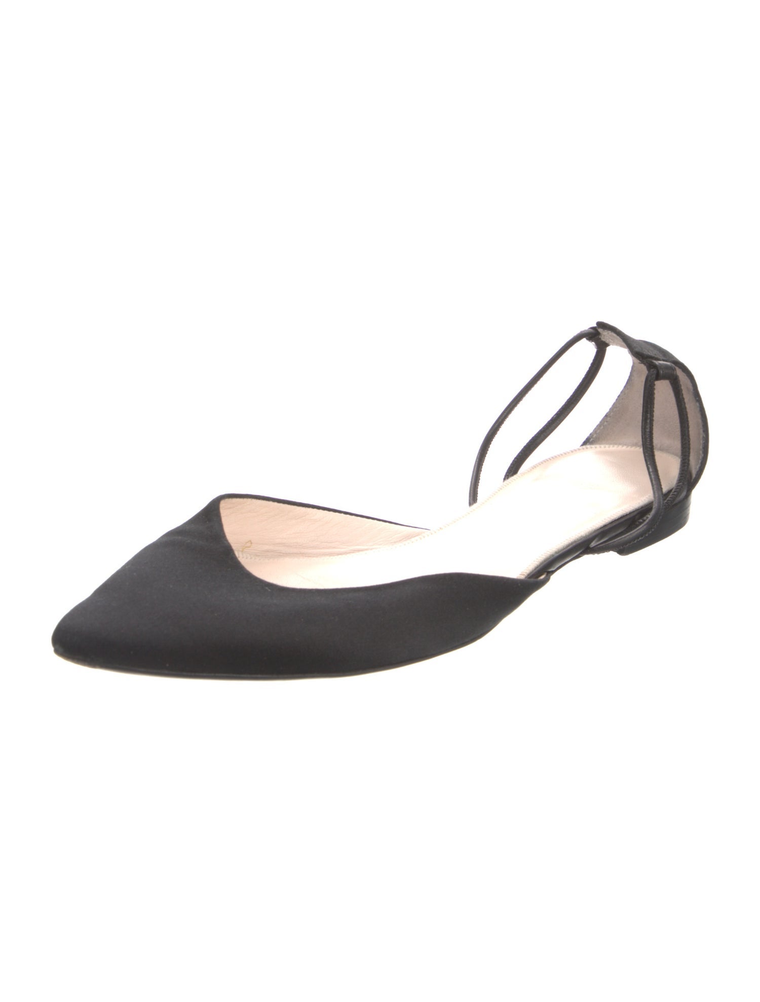 Giorgio Armani Satin D'Orsay Flats