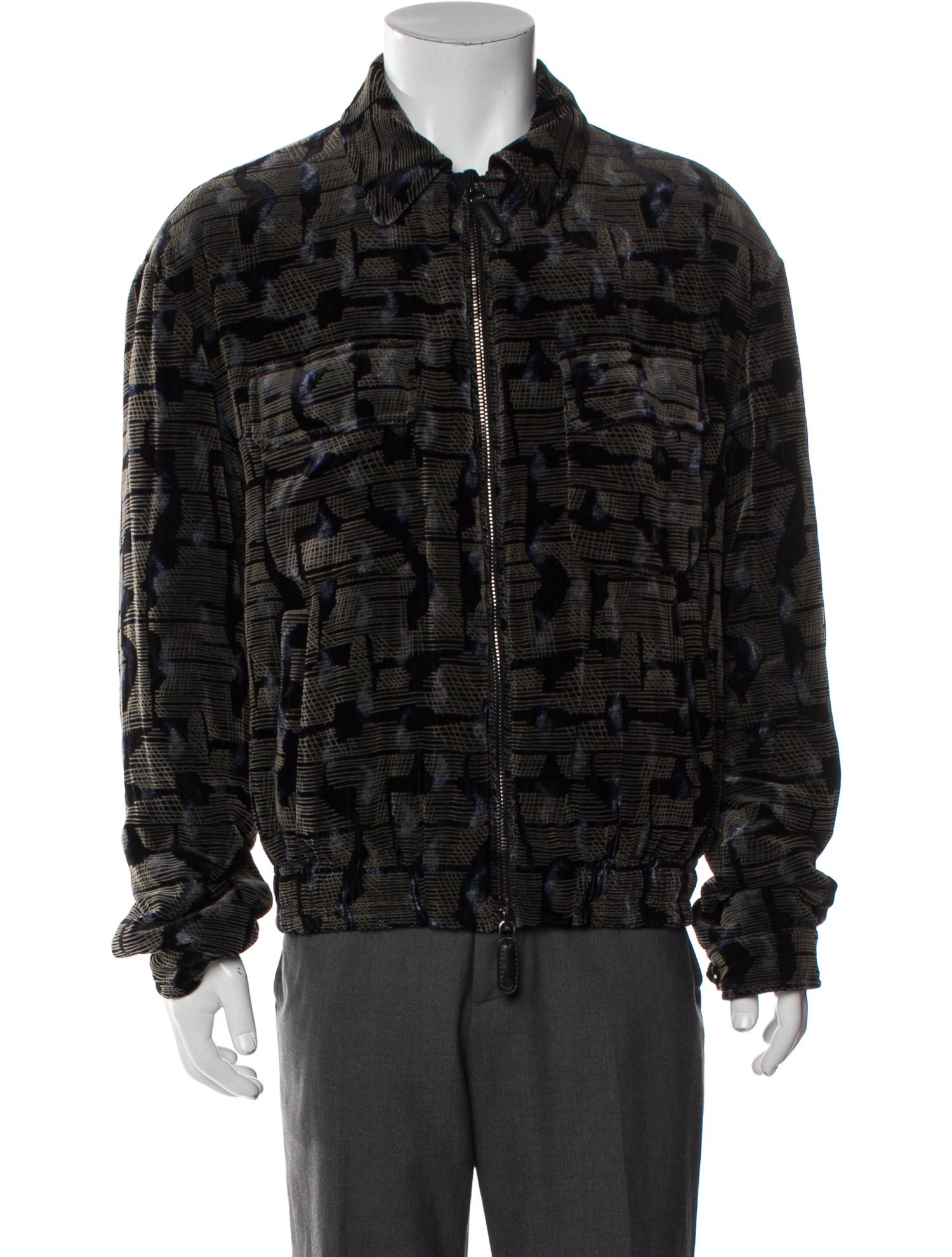 Giorgio Armani Printed Trucker Jacket