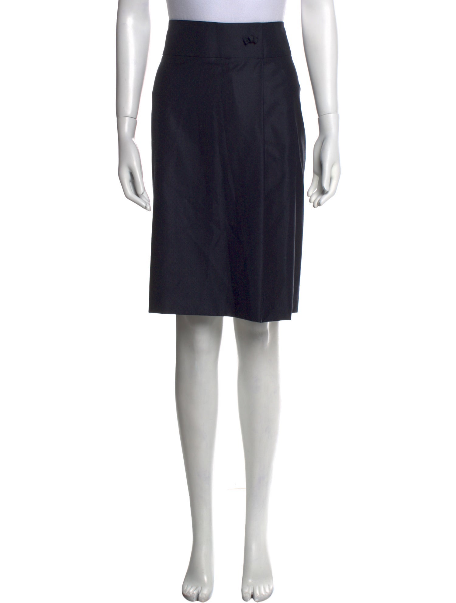 Giorgio Armani Virgin Wool Knee-Length Skirt