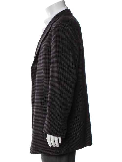 Giorgio Armani Wool Polka Dot Print Blazer