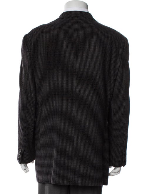Giorgio Armani Wool Polka Dot Print Blazer