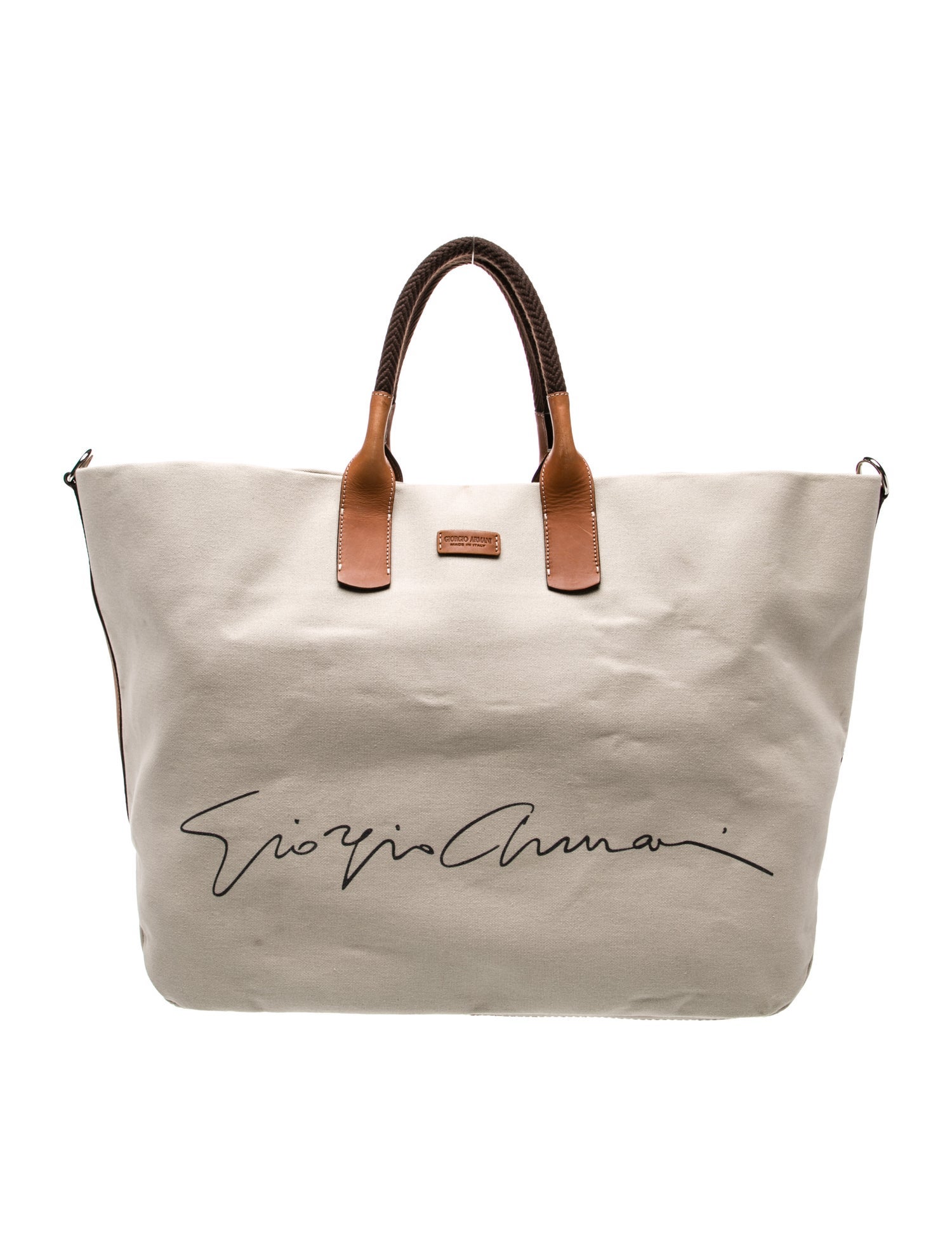 Giorgio Armani Canvas Tote