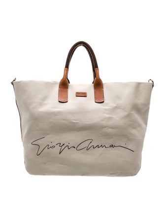 Giorgio Armani Canvas Tote