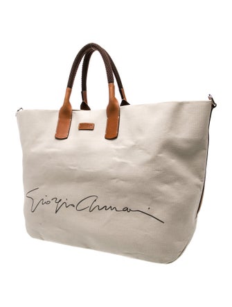 Giorgio Armani Canvas Tote