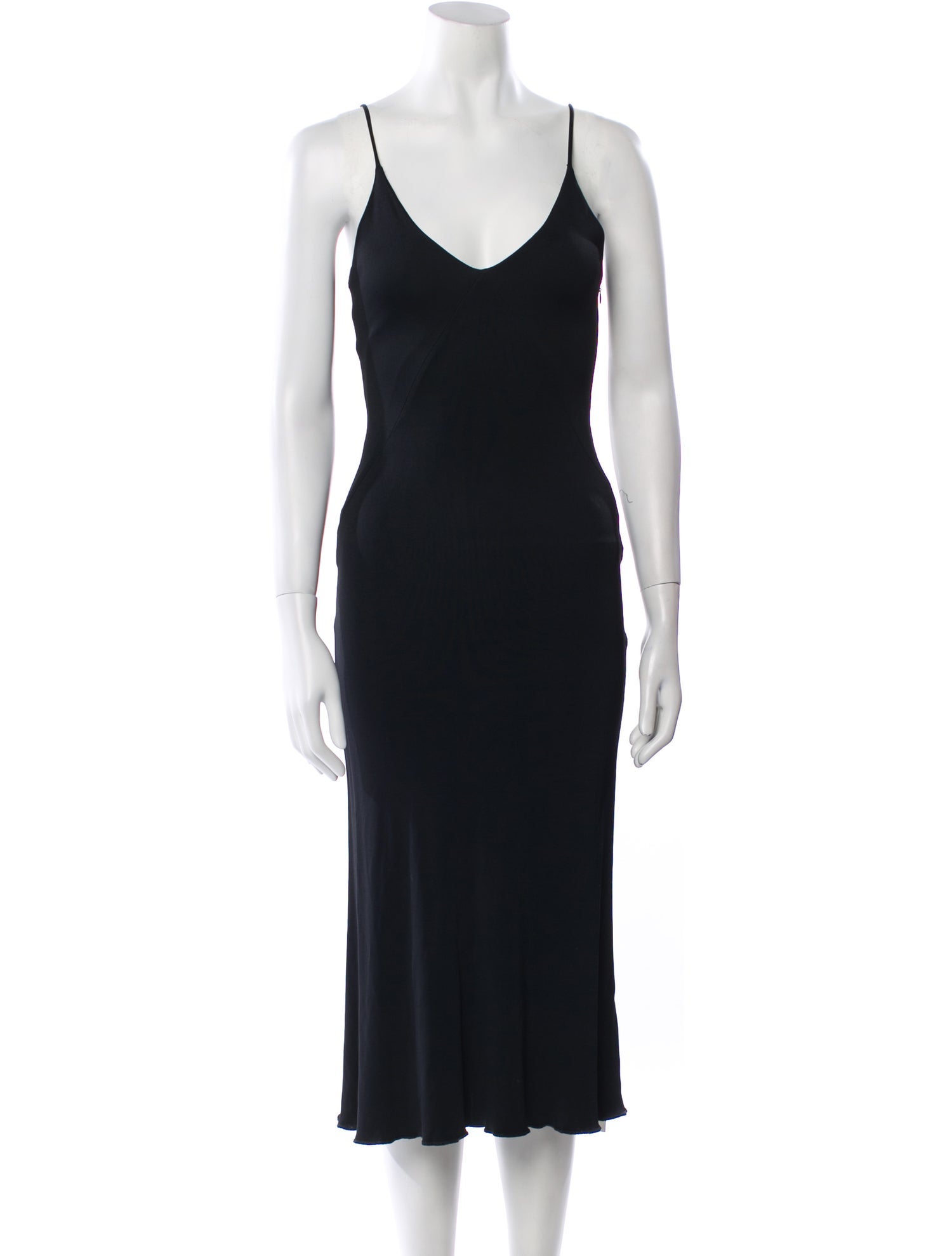 Giorgio Armani V-Neck Long Dress