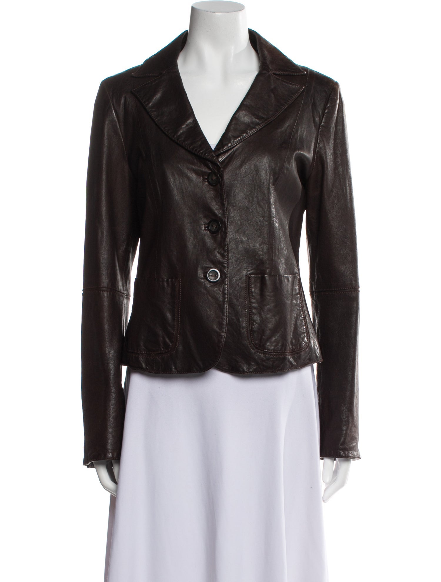 Giorgio Armani Leather Blazer