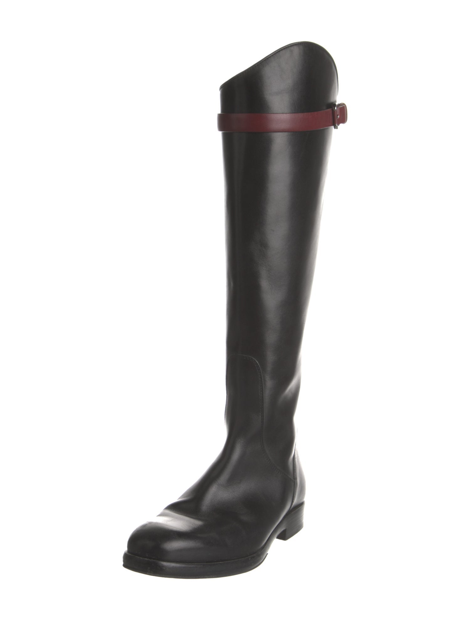 Giorgio Armani Leather Riding Boots