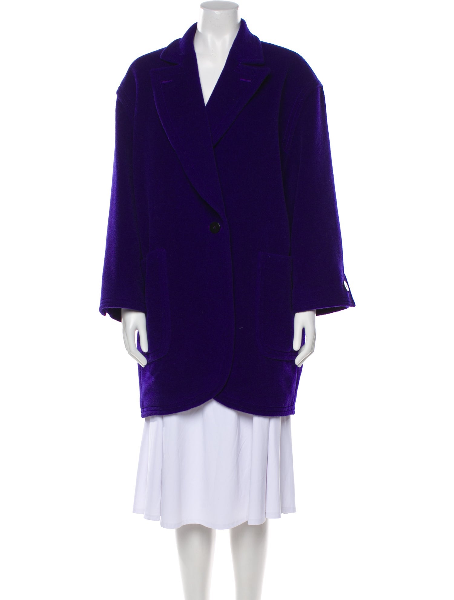 Giorgio Armani Alpaca Faux Fur Coat