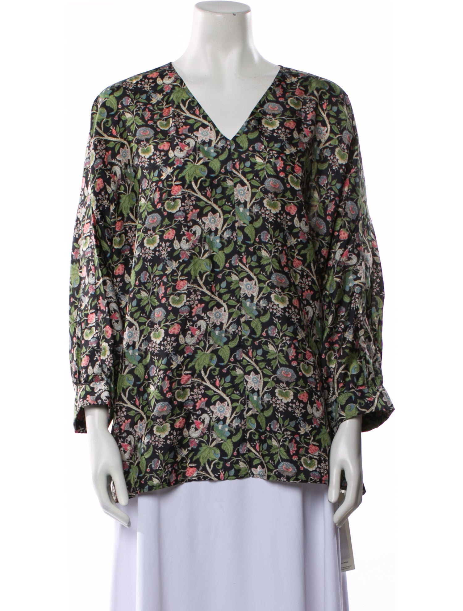 Giorgio Armani Silk Floral Print Blouse