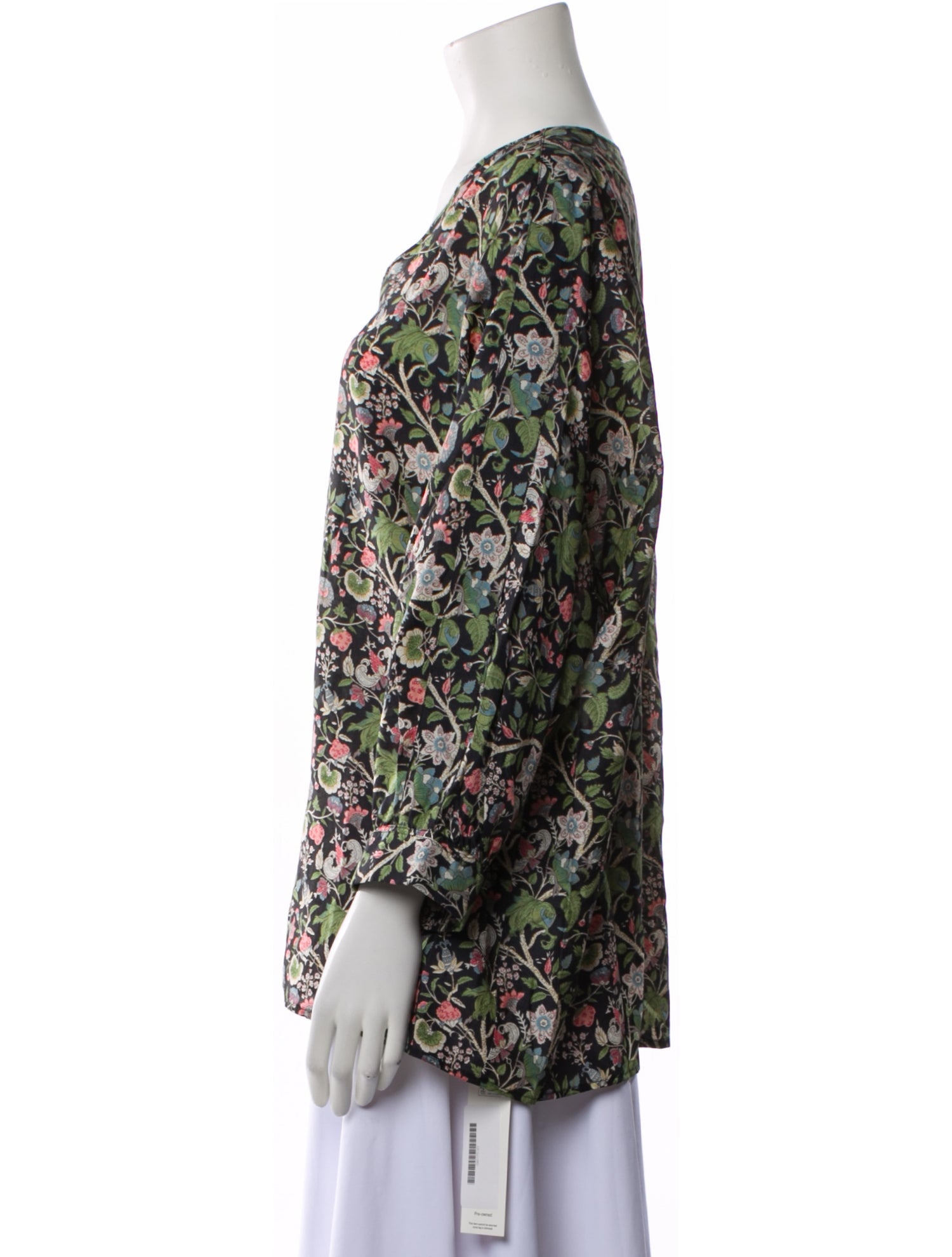 Giorgio Armani Silk Floral Print Blouse