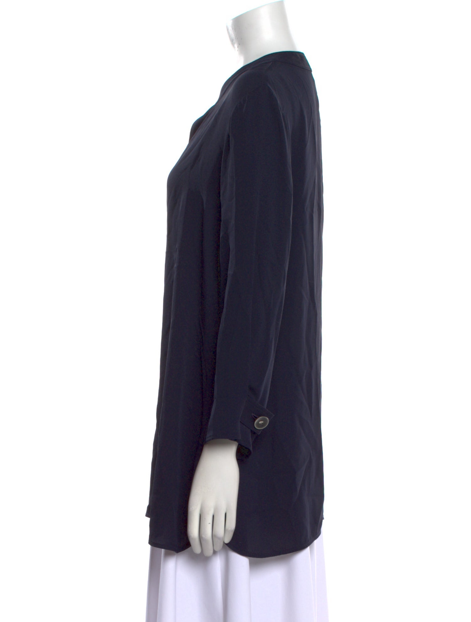 Giorgio Armani Silk V-Neck Tunic