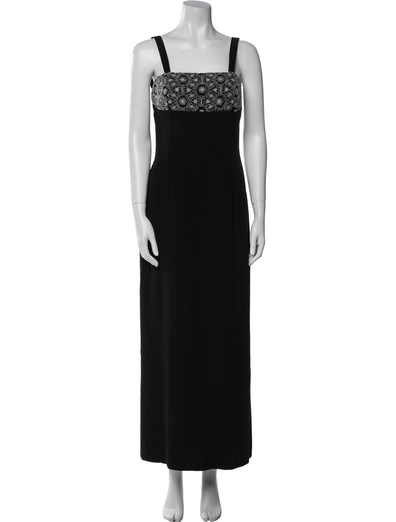 Giorgio Armani Square Neckline Long Dress