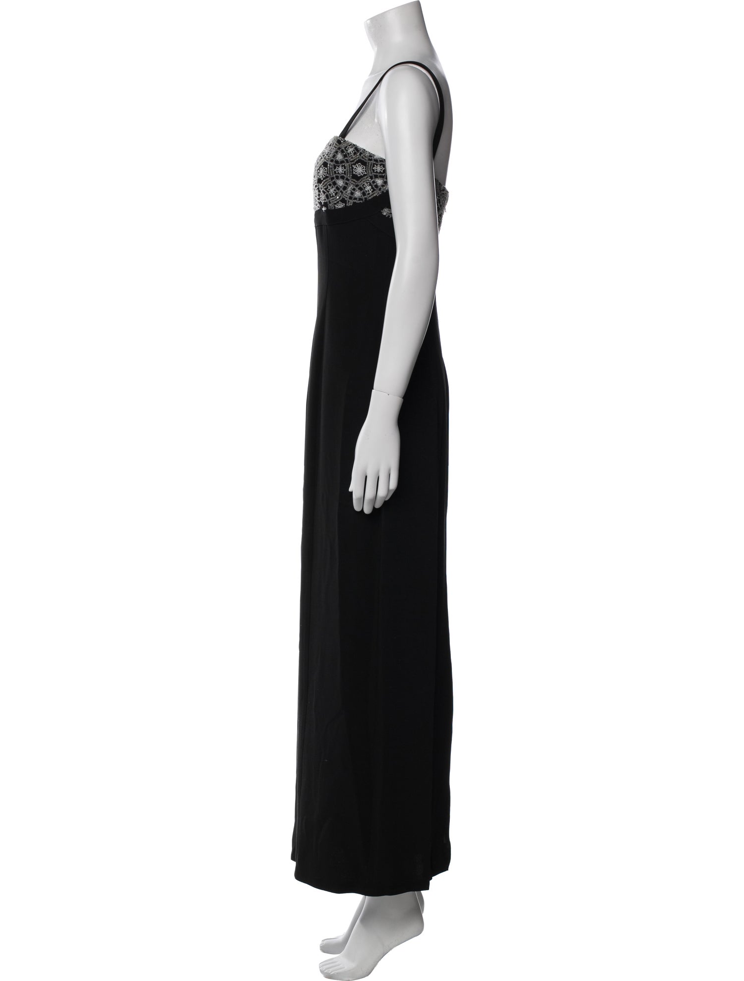 Giorgio Armani Square Neckline Long Dress