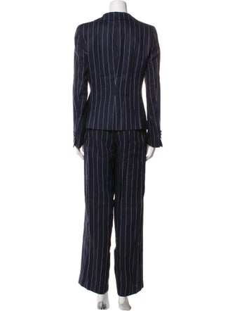 Giorgio Armani Virgin Wool Striped Pantsuit