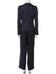 Giorgio Armani Virgin Wool Striped Pantsuit