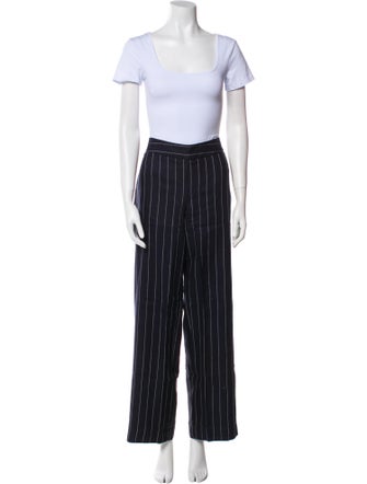 Giorgio Armani Virgin Wool Striped Pantsuit
