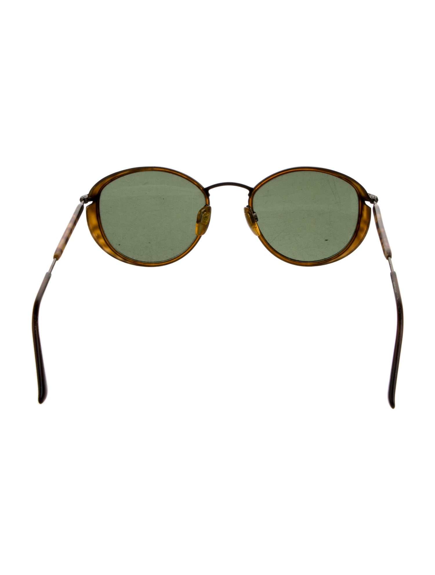 Giorgio Armani Round Mirrored Sunglasses