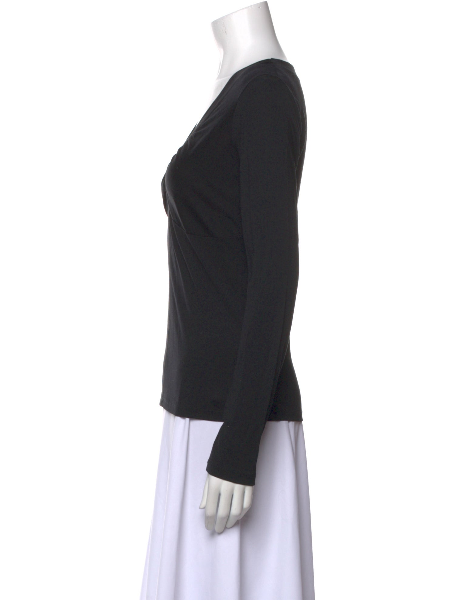 Giorgio Armani Silk V-Neck Top